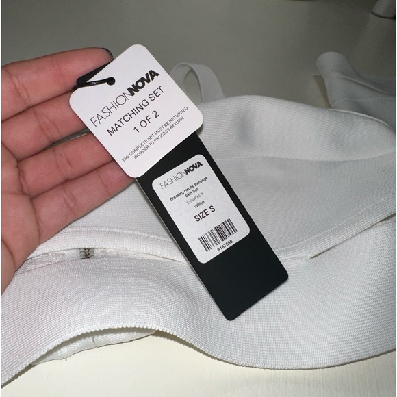 White skirt set🤍 Never been worn. - Picture 2 of 5